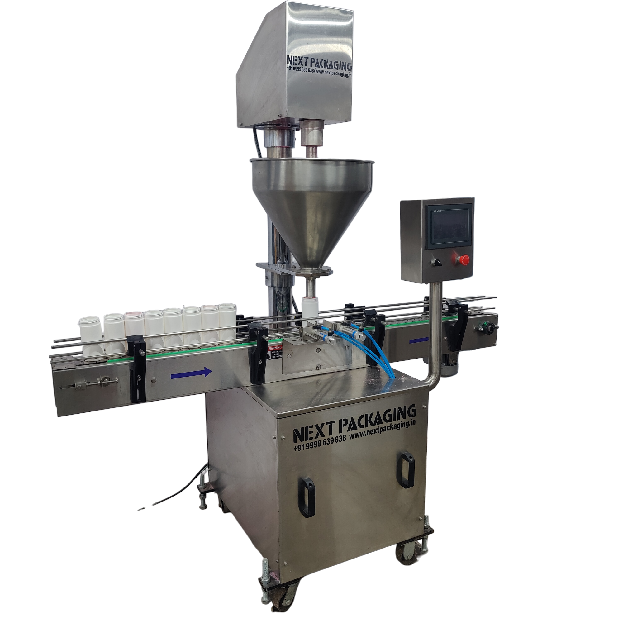 Automatic servo auger powder filling machine