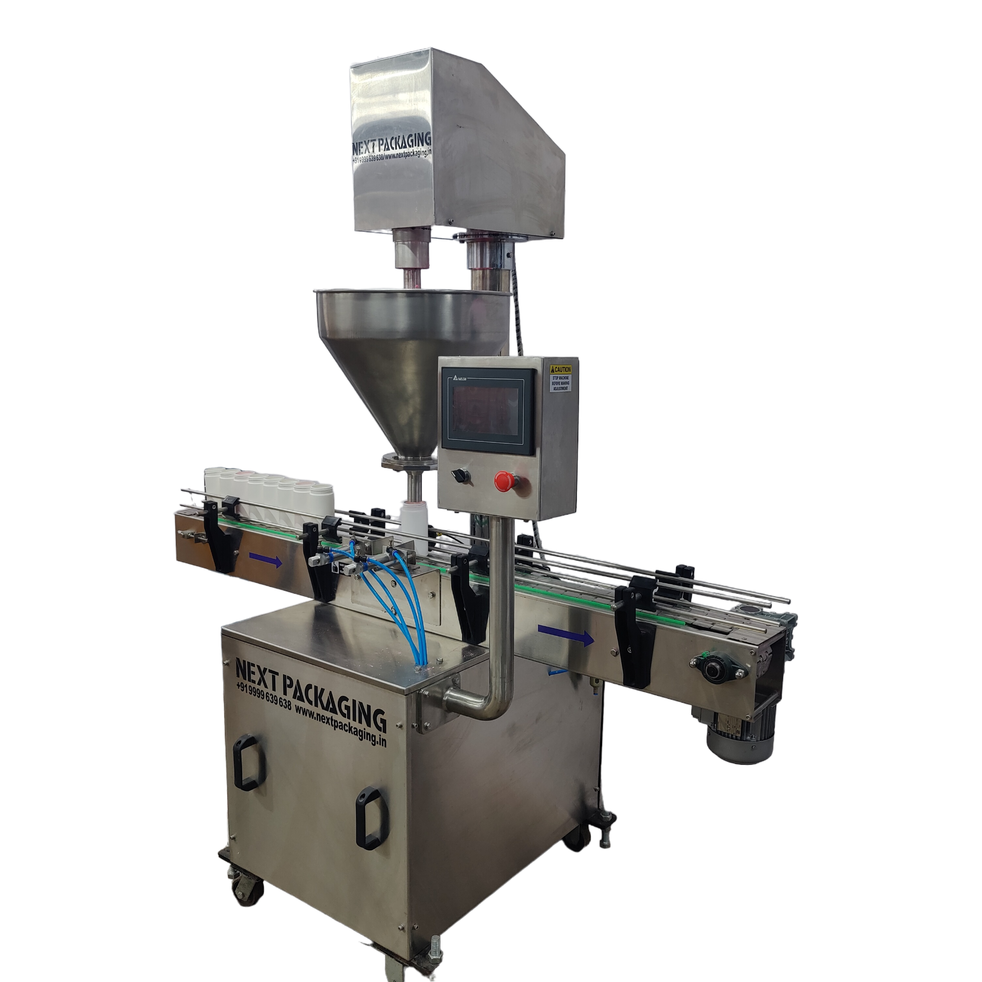 Automatic servo auger powder filling machine