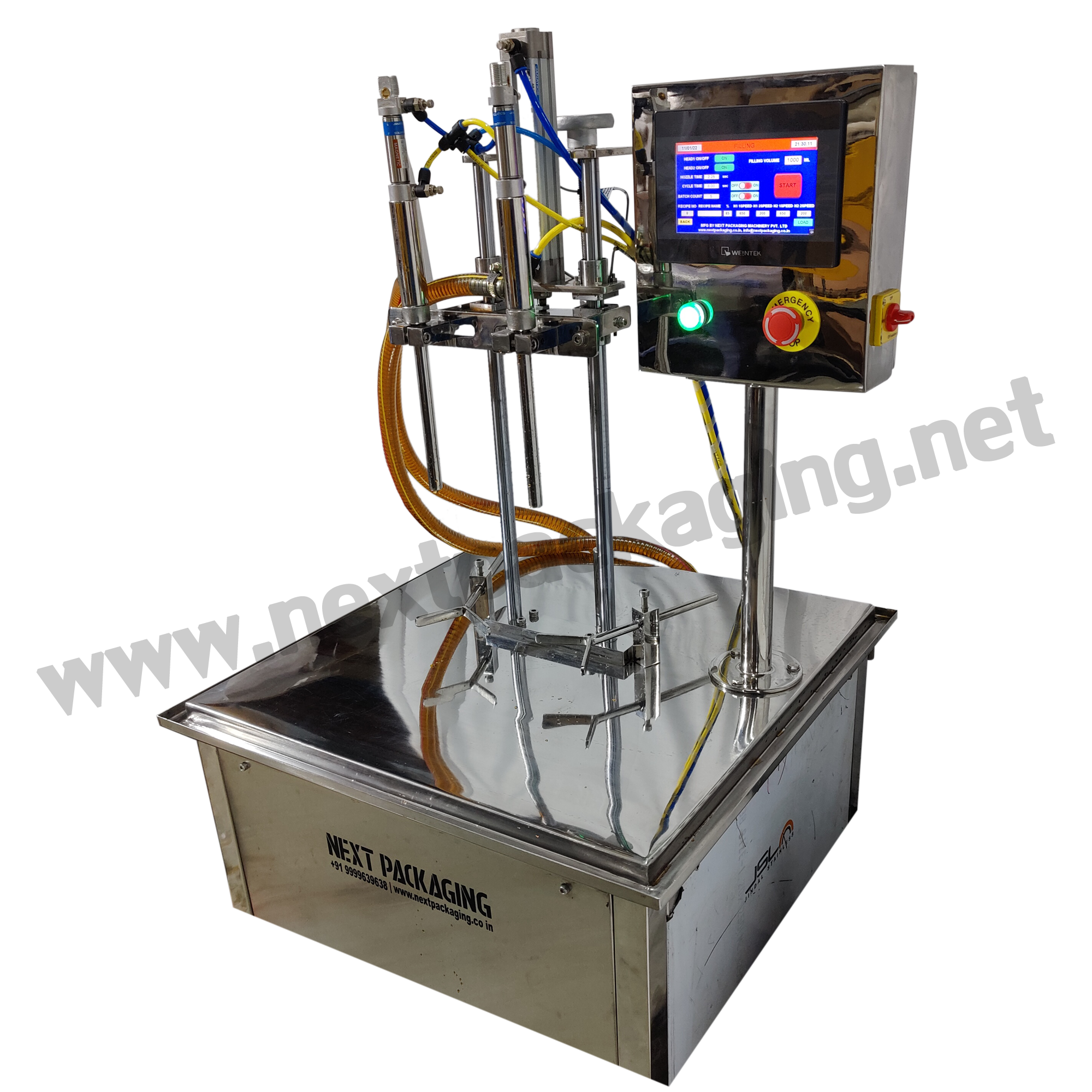 Semi Automatic Servo Gearpump Based Liquid Filler Machine